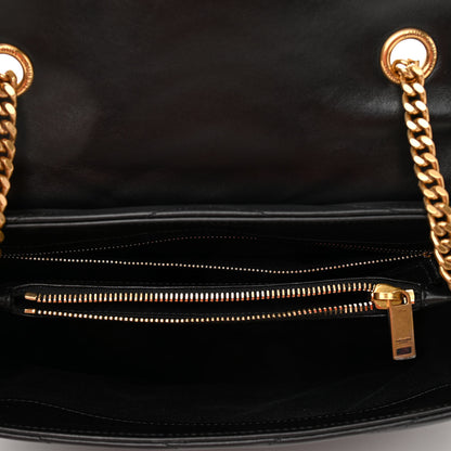 Saint Laurent Calfskin Y Quilted Monogram Medium Loulou Chain Satchel Black 5 of 10