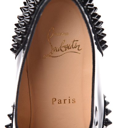 Christian Louboutin Patent Spike Freddy Flats 39.5 Black 7 of 8