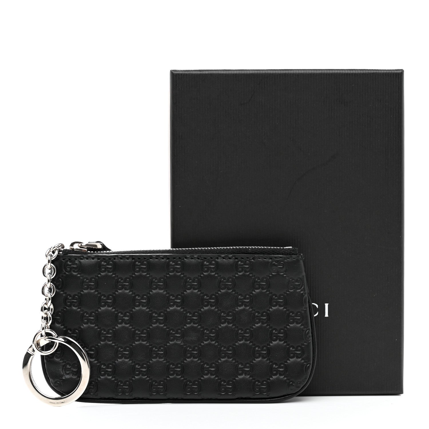 Gucci Microguccissima Key Ring Coin Case Black 8 of 8