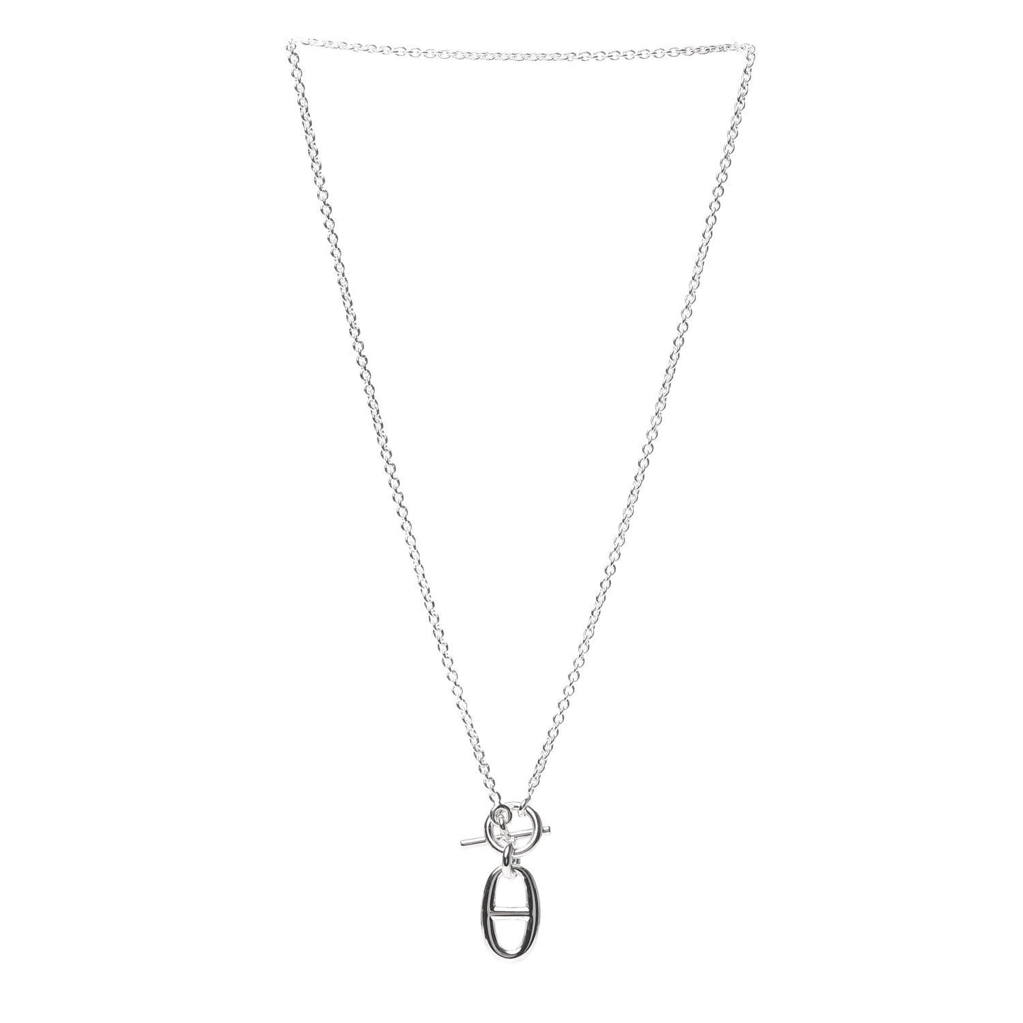 Sterling Silver Amulette Chaine d'Ancre Necklace