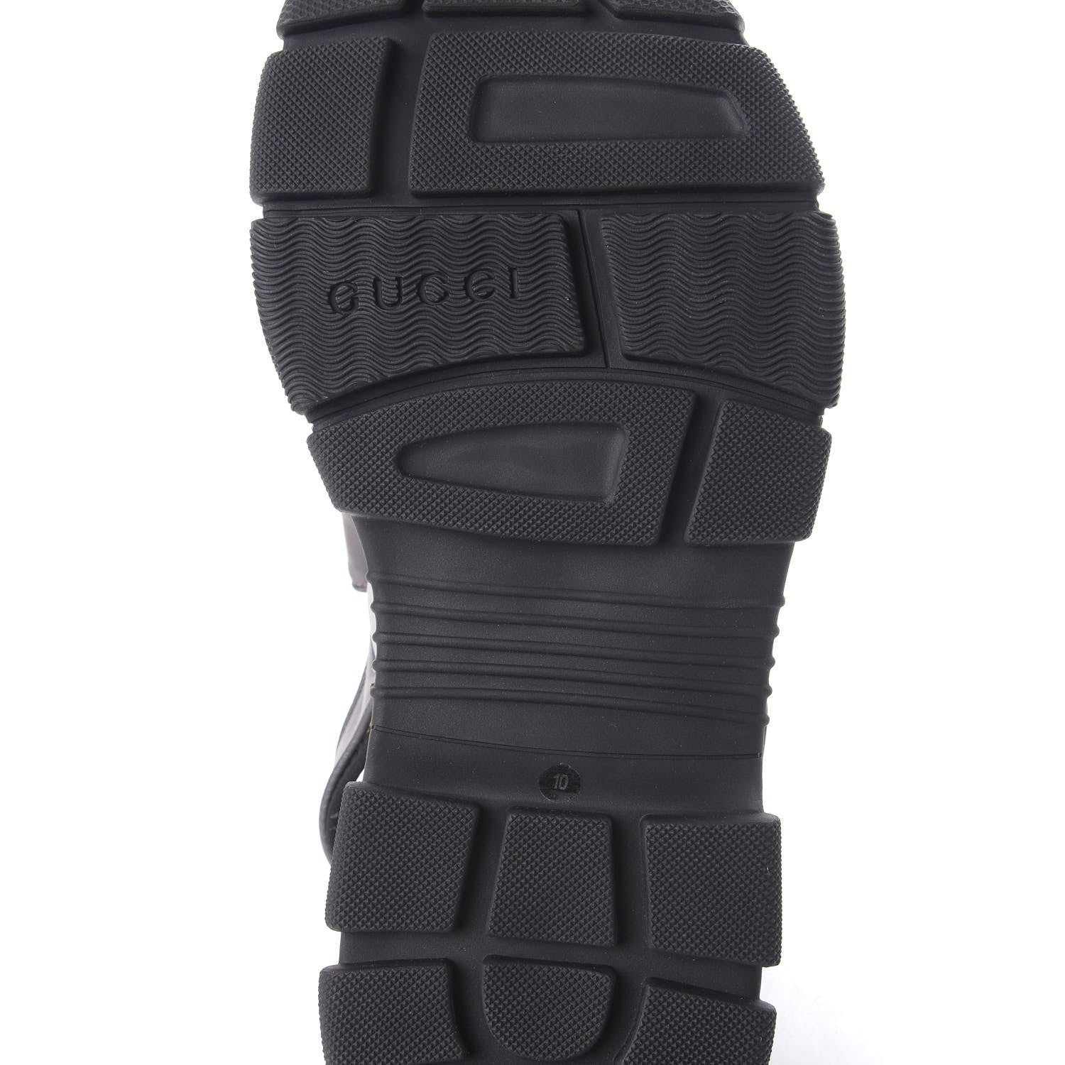 Gucci X SEGA Nappa Mesh Mens Aguru Sandals 10 Loess Black 7 of 8