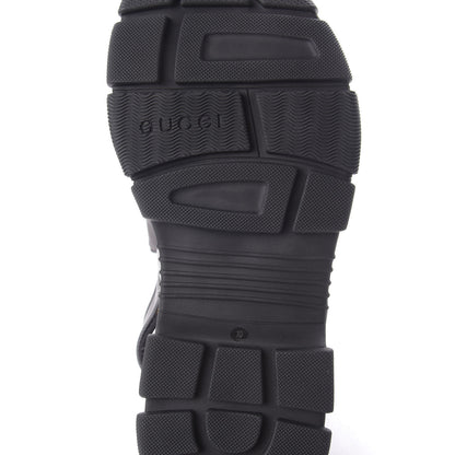 Gucci X SEGA Nappa Mesh Mens Aguru Sandals 10 Loess Black 7 of 8