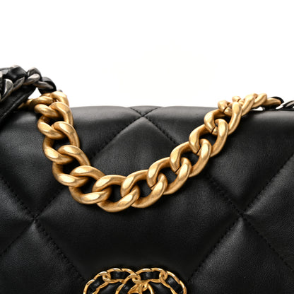 Chanel Lambskin Quilted Medium Chanel 19 Flap Black 8 of 10