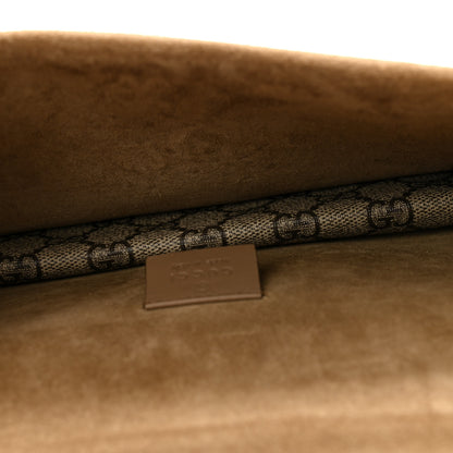 Gucci GG Supreme Monogram Suede Crystal Small Dionysus Shoulder Bag Beige Ebony Taupe 5 of 13