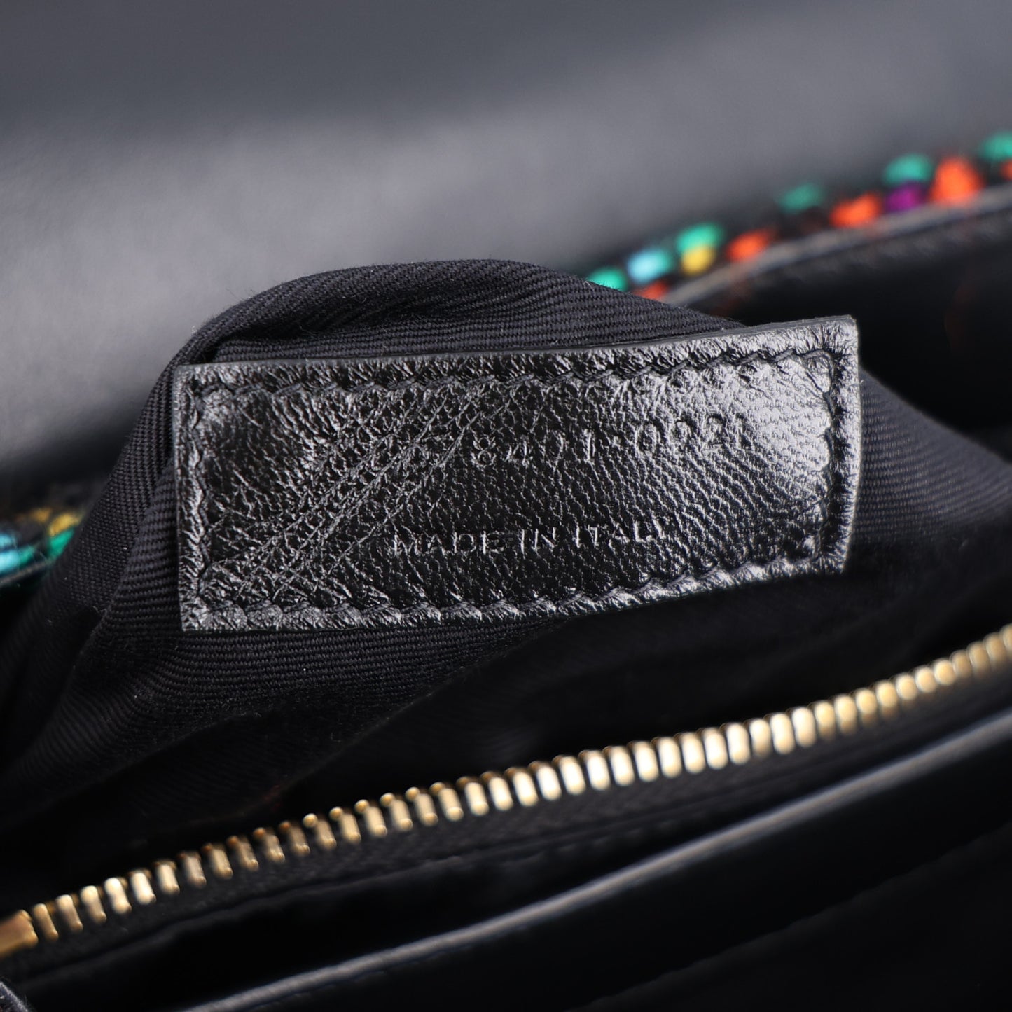 Tweed Toy Loulou Shoulder Bag Black