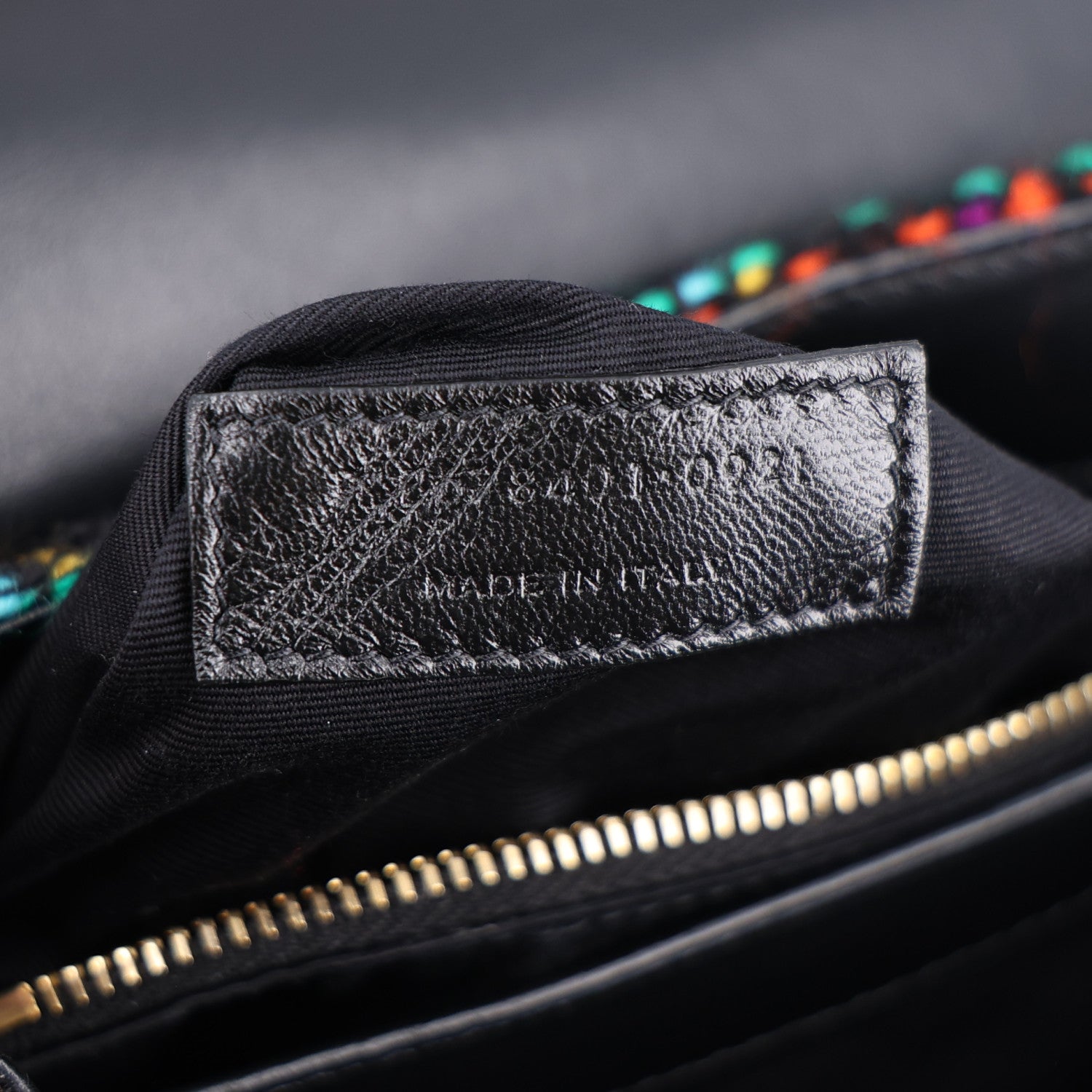 Saint Laurent Tweed Toy Loulou Shoulder Bag Black 9 of 11