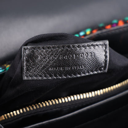 Saint Laurent Tweed Toy Loulou Shoulder Bag Black 9 of 11