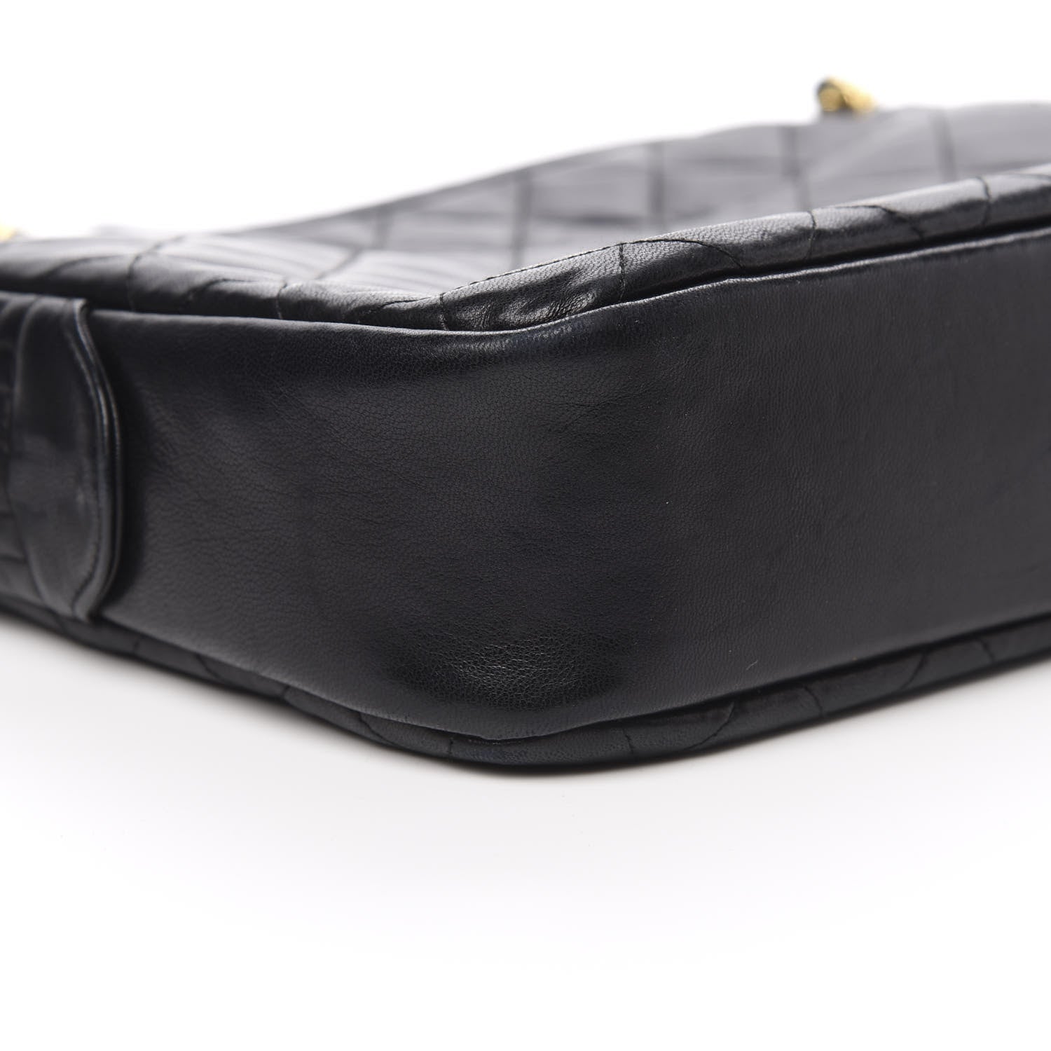 Chanel Lambskin Quilted Shoulder Bag Navy Blue 10 of 18