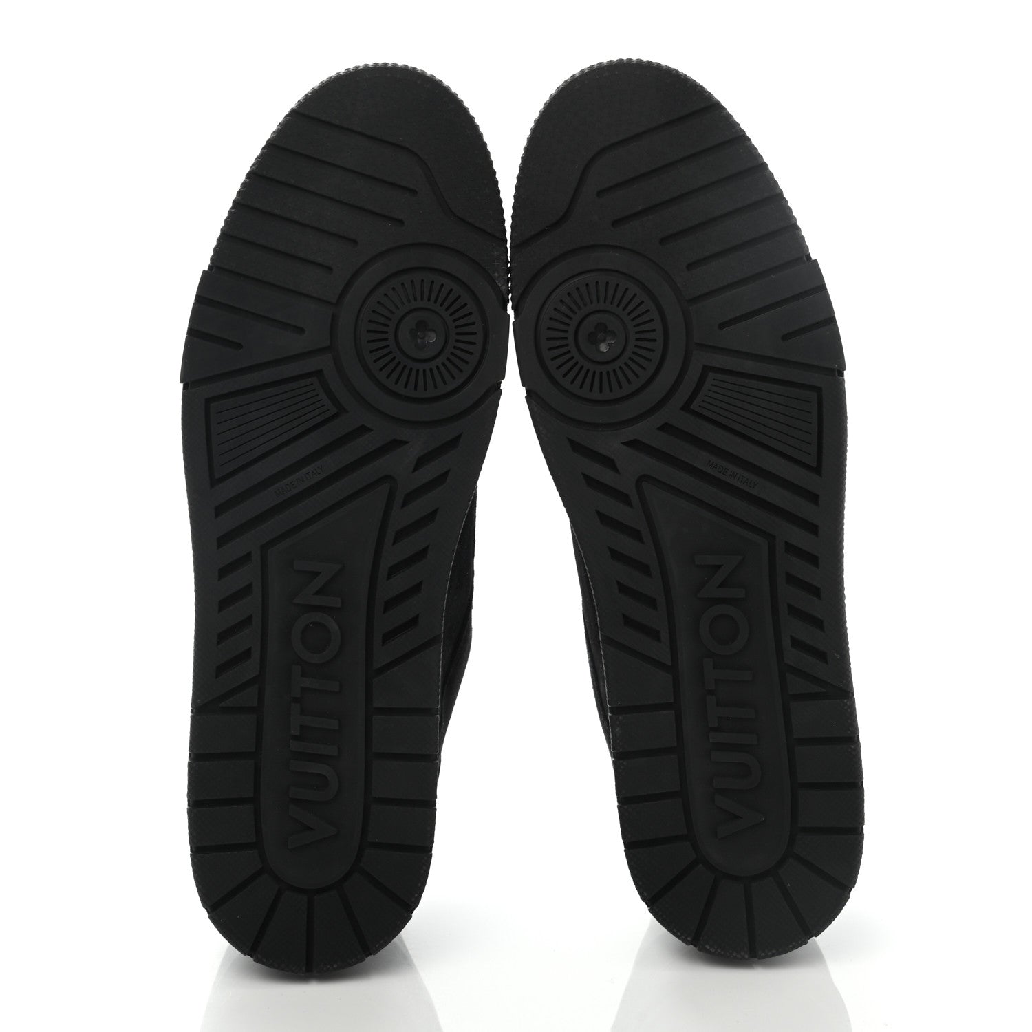 Louis Vuitton Suede Mens LV Trainer Sneakers 10 Black 5 of 11