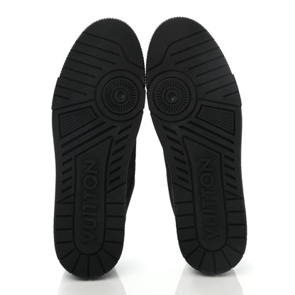 Louis Vuitton Suede Mens LV Trainer Sneakers 10 Black 5 of 11