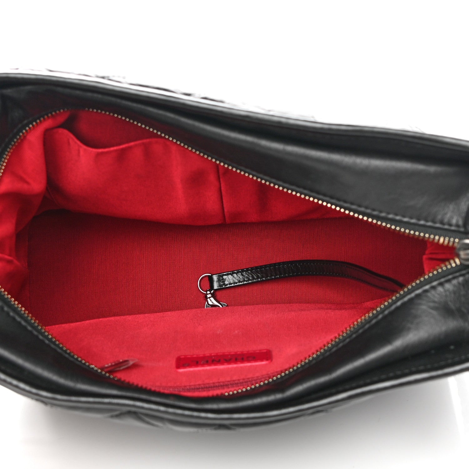Chanel Aged Calfskin Quilted Medium Gabrielle Hobo Black 5 of 16