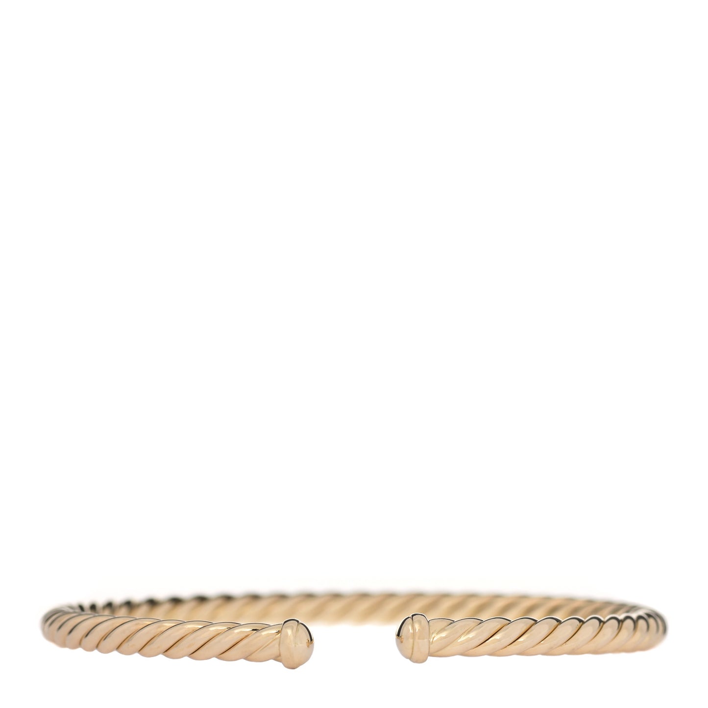 18K Yellow Gold 4mm Cablespira Bracelet