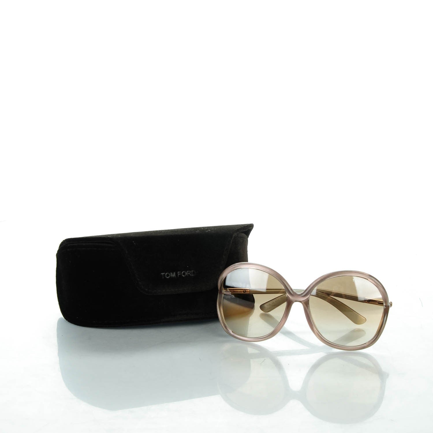 Tom Ford Rhi Oversized Round Sunglasses TF252 Pink 5 of 5