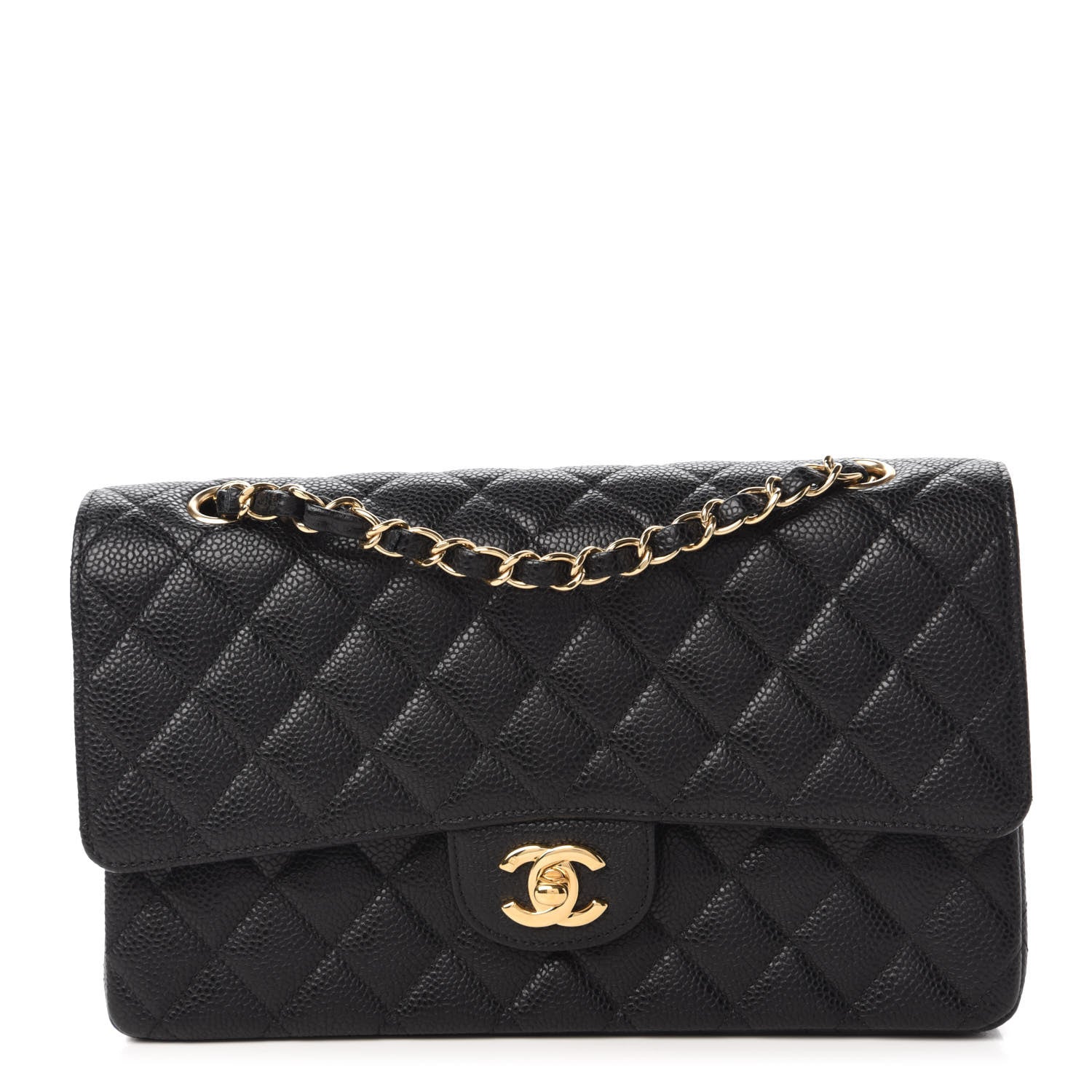 Chanel Caviar Quilted Medium Double Flap Black 1 of 11