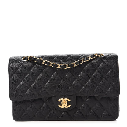 Chanel Caviar Quilted Medium Double Flap Black 1 of 11