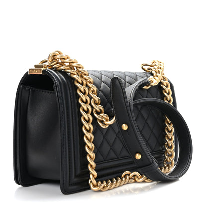 Chanel Calfskin Quilted Medium Boy Flap Black 3 of 10
