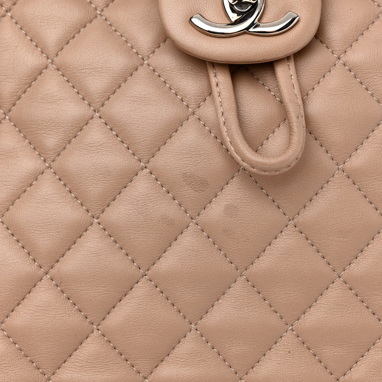 Chanel Lambskin Quilted Large Urban Spirit Backpack Beige 12 of 15