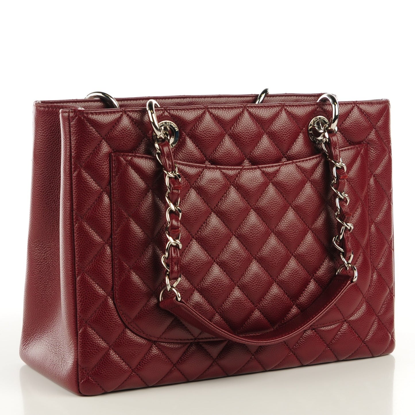 Caviar Grand Shopping Tote GST Dark Red