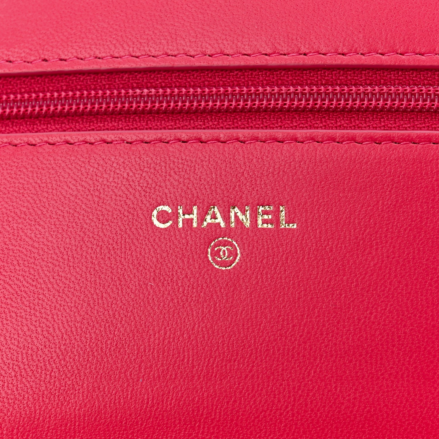 Chanel Lambskin Quilted Boy Wallet On Chain WOC Dark Fuchsia 6 of 12