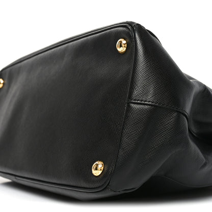 Prada Saffiano Lux Large Galleria Double Zip Tote Black 9 of 9