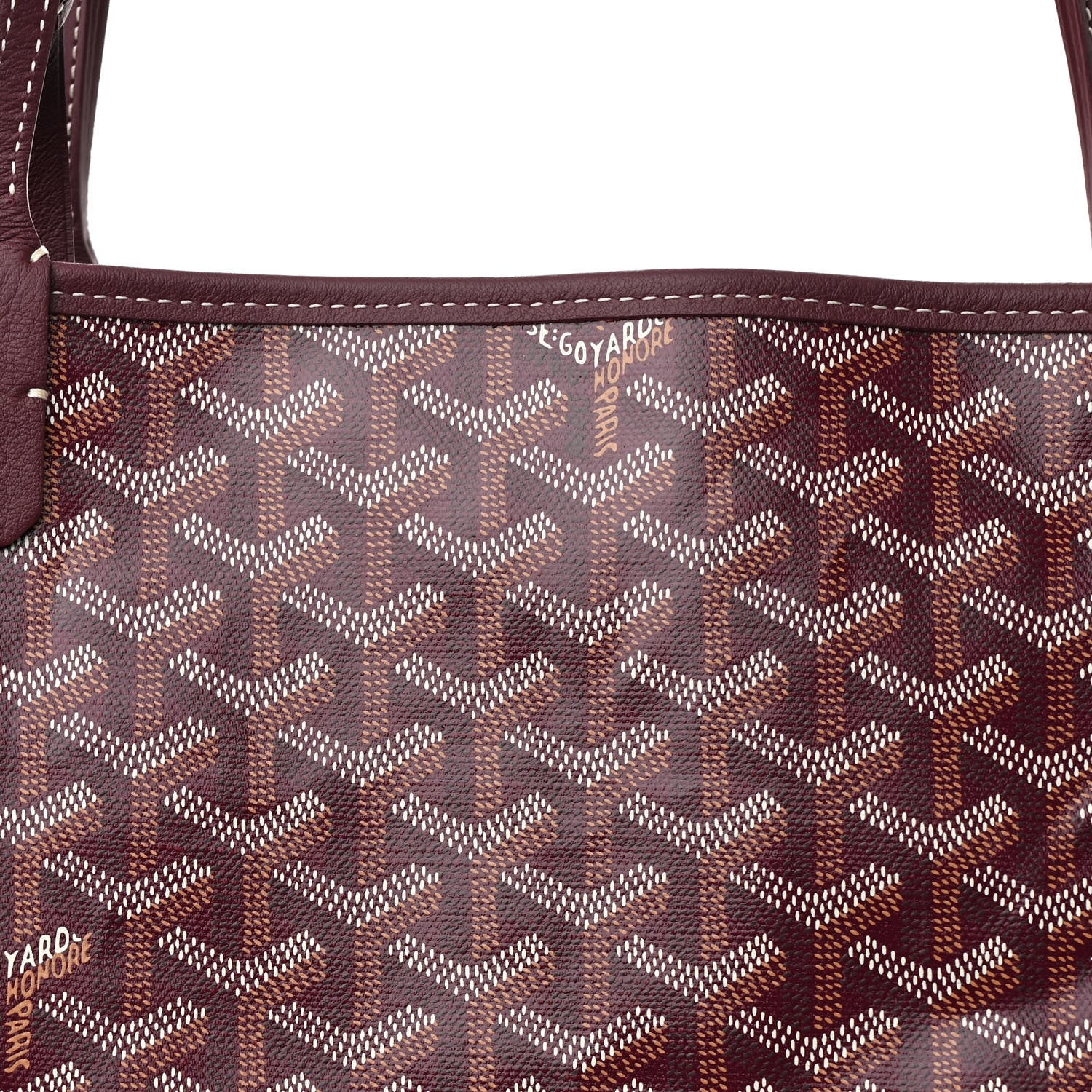 Goyard Goyardine Reversible Anjou GM Burgundy 15 of 20