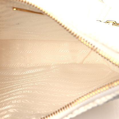 Prada Yarn Raffia Effect Crochet Re-Edition 2005 Shoulder Bag White 5 of 10