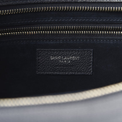 Saint Laurent Calfskin Medium Rive Gauche Cabas Navy Blue 6 of 10