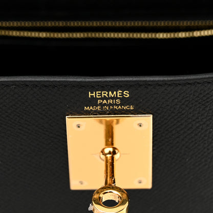 Hermes Epsom Kelly Sellier 28 Black 6 of 11