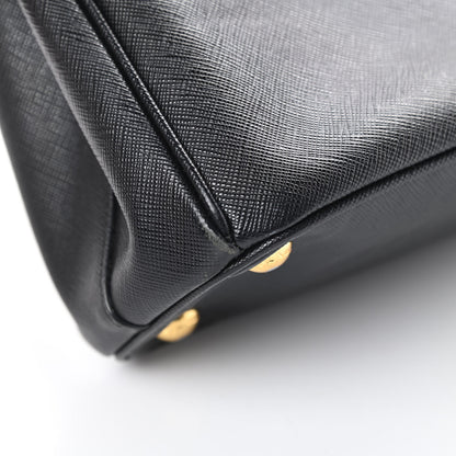 Prada Saffiano Mini Galleria Double Zip Tote Black 15 of 21