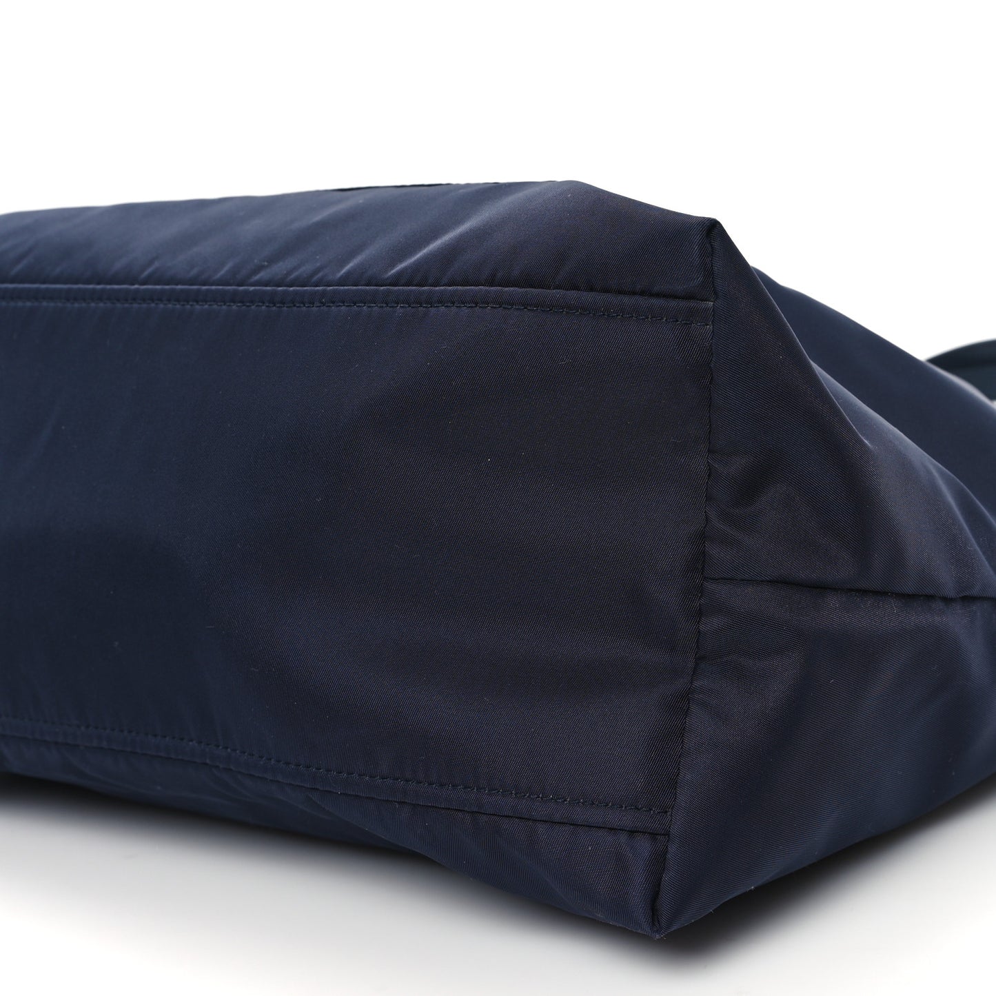 Tessuto Nylon Saffiano Vela Tote Bleu