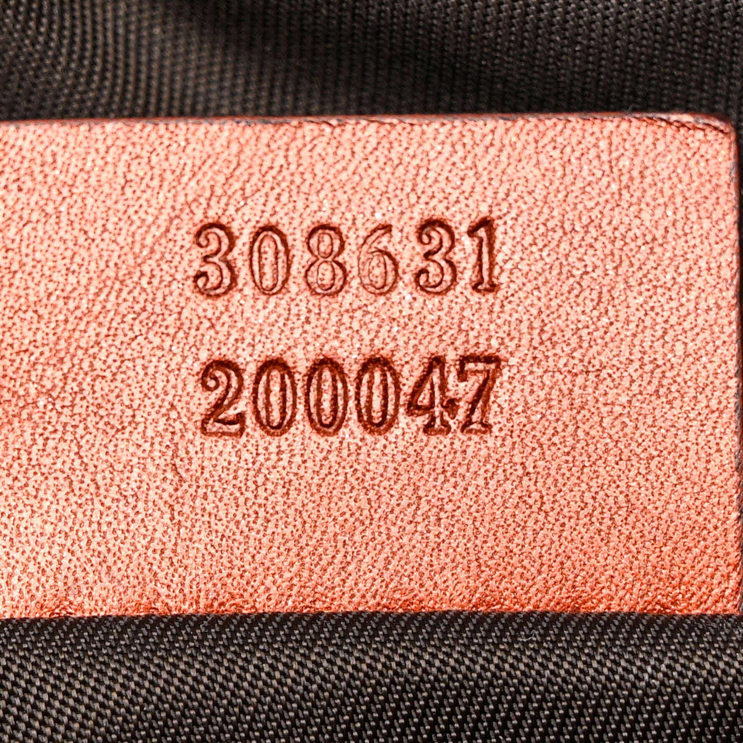 Metallic Microguccissima GG Cosmetic Case Burnt Orange