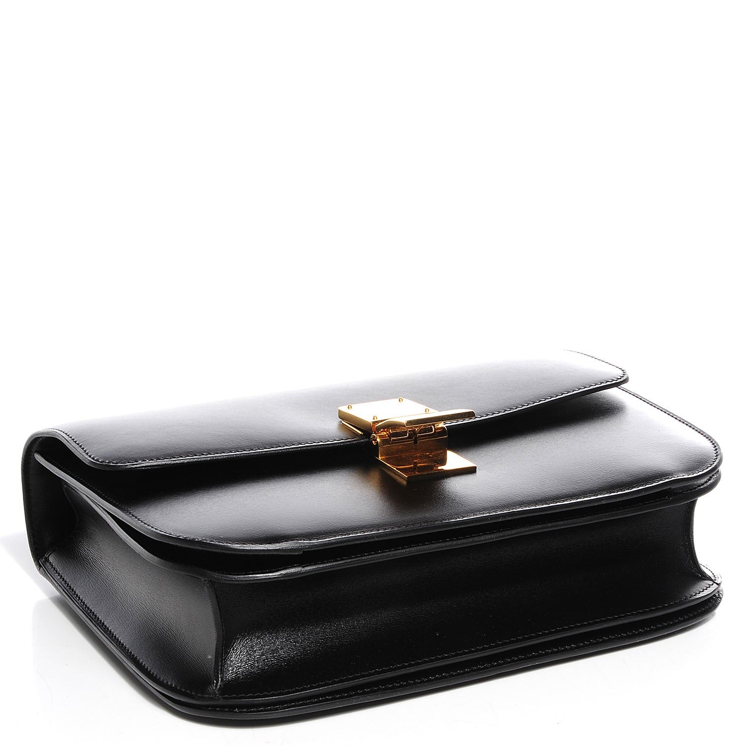 Celine Box Calfskin Medium Classic Box Flap Bag Black 4 of 11