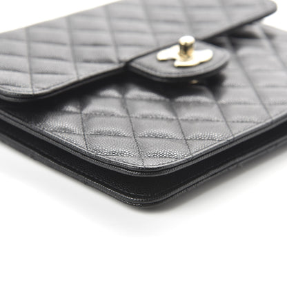 Chanel Caviar Quilted Square Flap Clutch Black 6 of 11