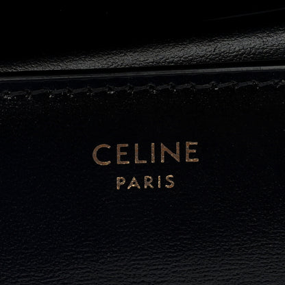 Celine Shiny Smooth Lambskin Small Triomphe Wallet Black 6 of 6