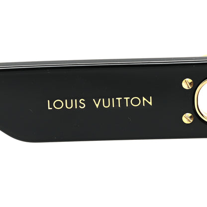 Louis Vuitton Acetate LV Link PM Square Sunglasses Z1566E Black 5 of 8