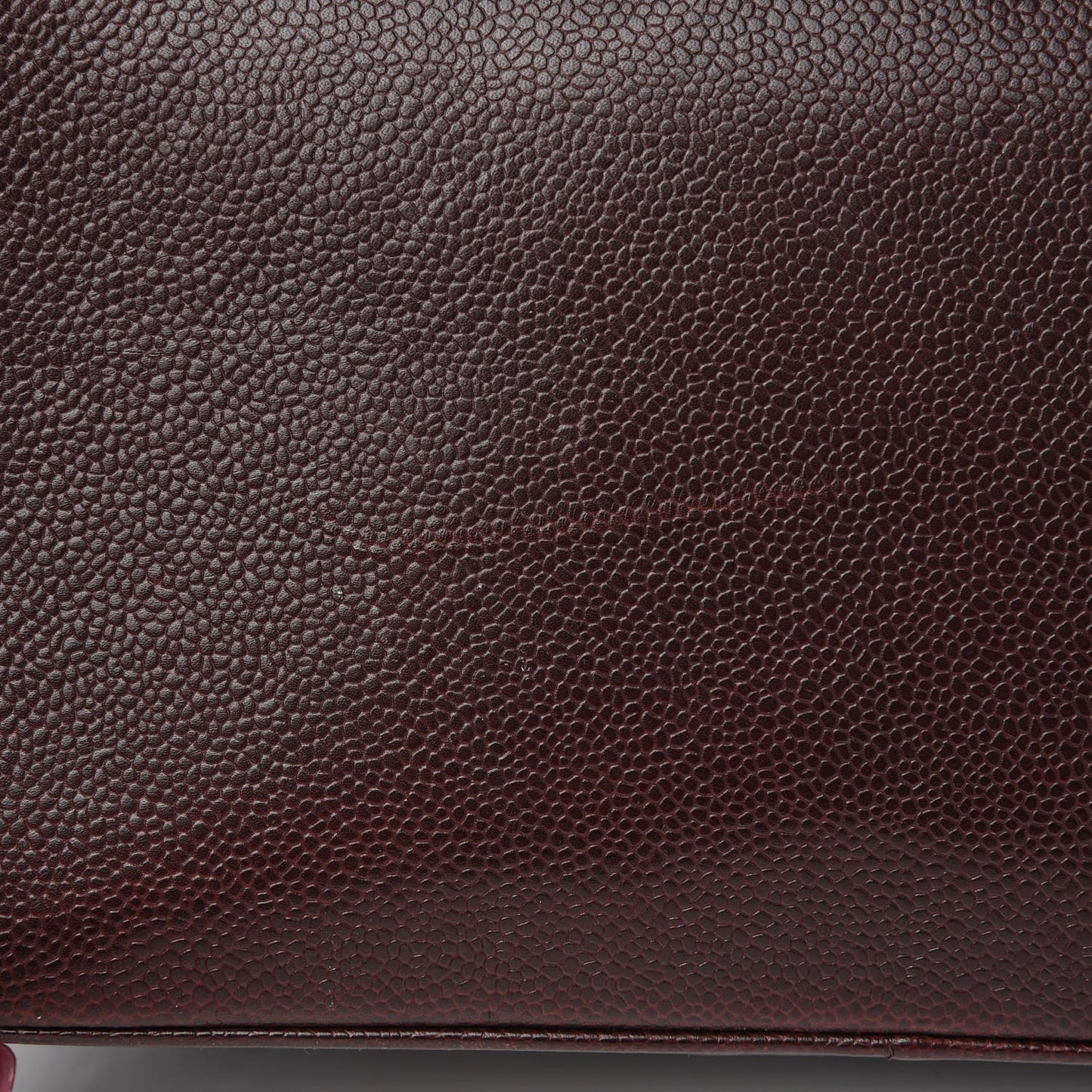 Caviar Quilted Medallion Tote Bordeaux
