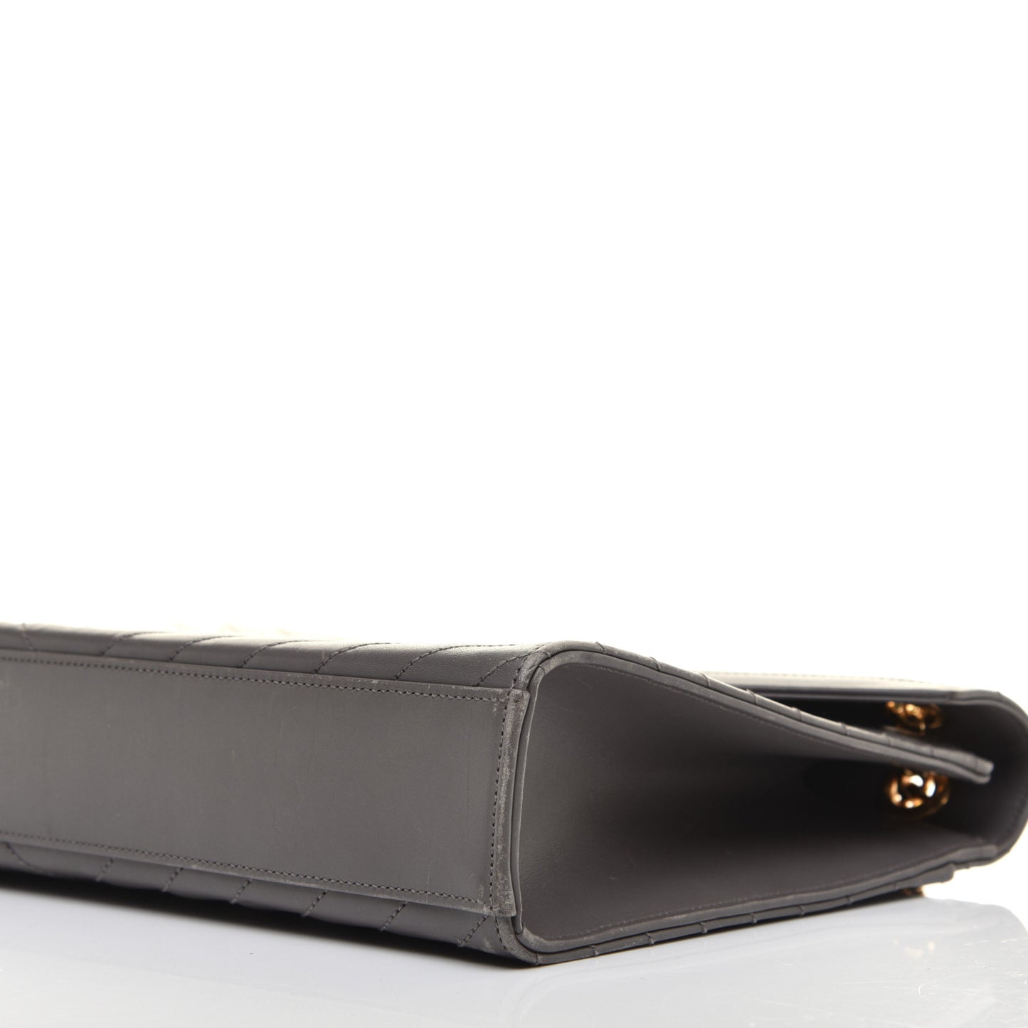 Grain De Poudre Matelasse Chevron Large Monogram Satchel Earth