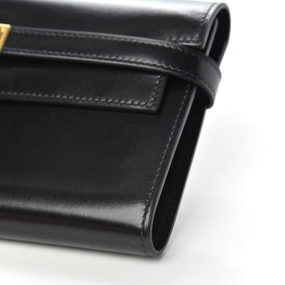 Hermes Box Kelly Longue Wallet Black 7 of 10