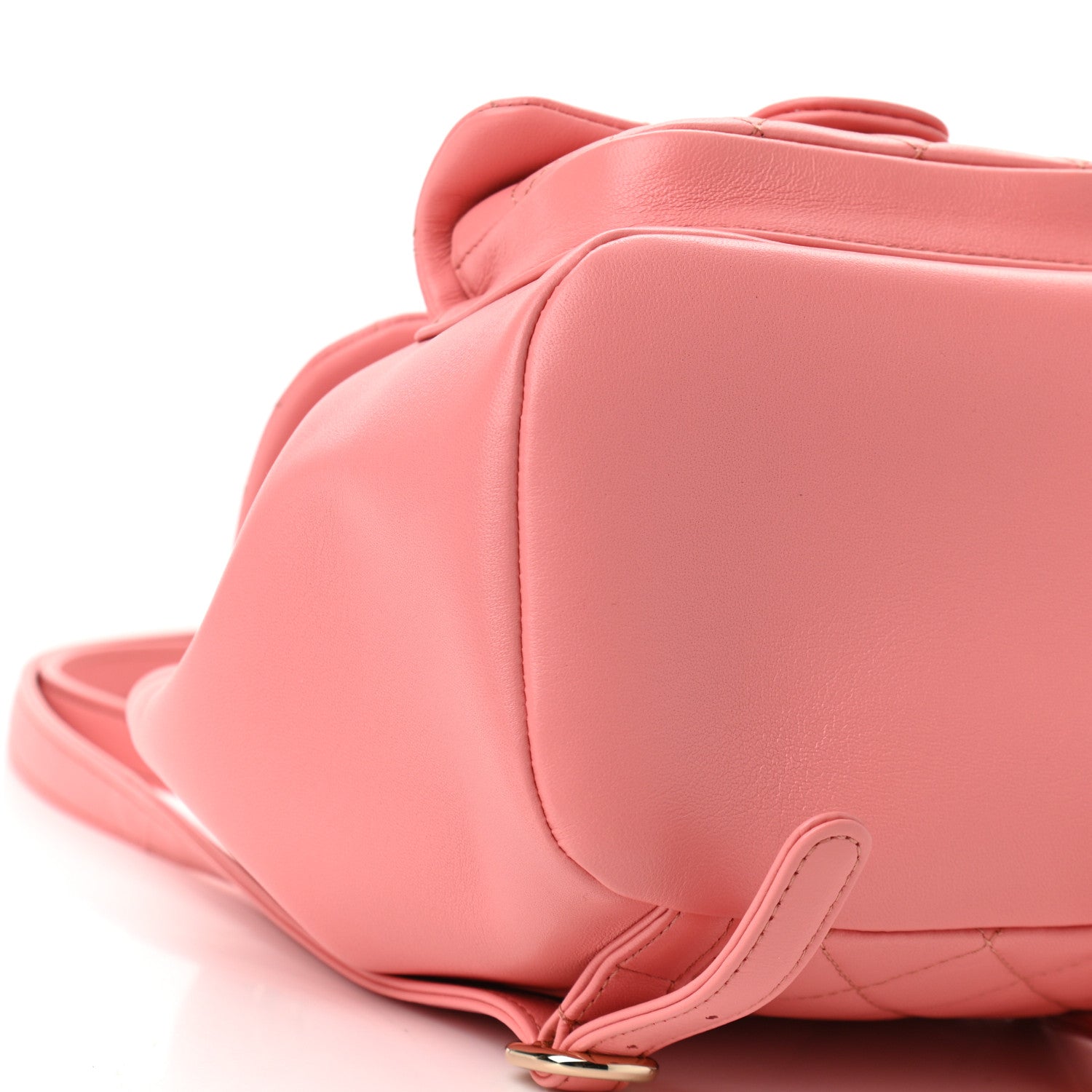 Chanel Lambskin Quilted Small Duma Drawstring Backpack Pink 9 of 10