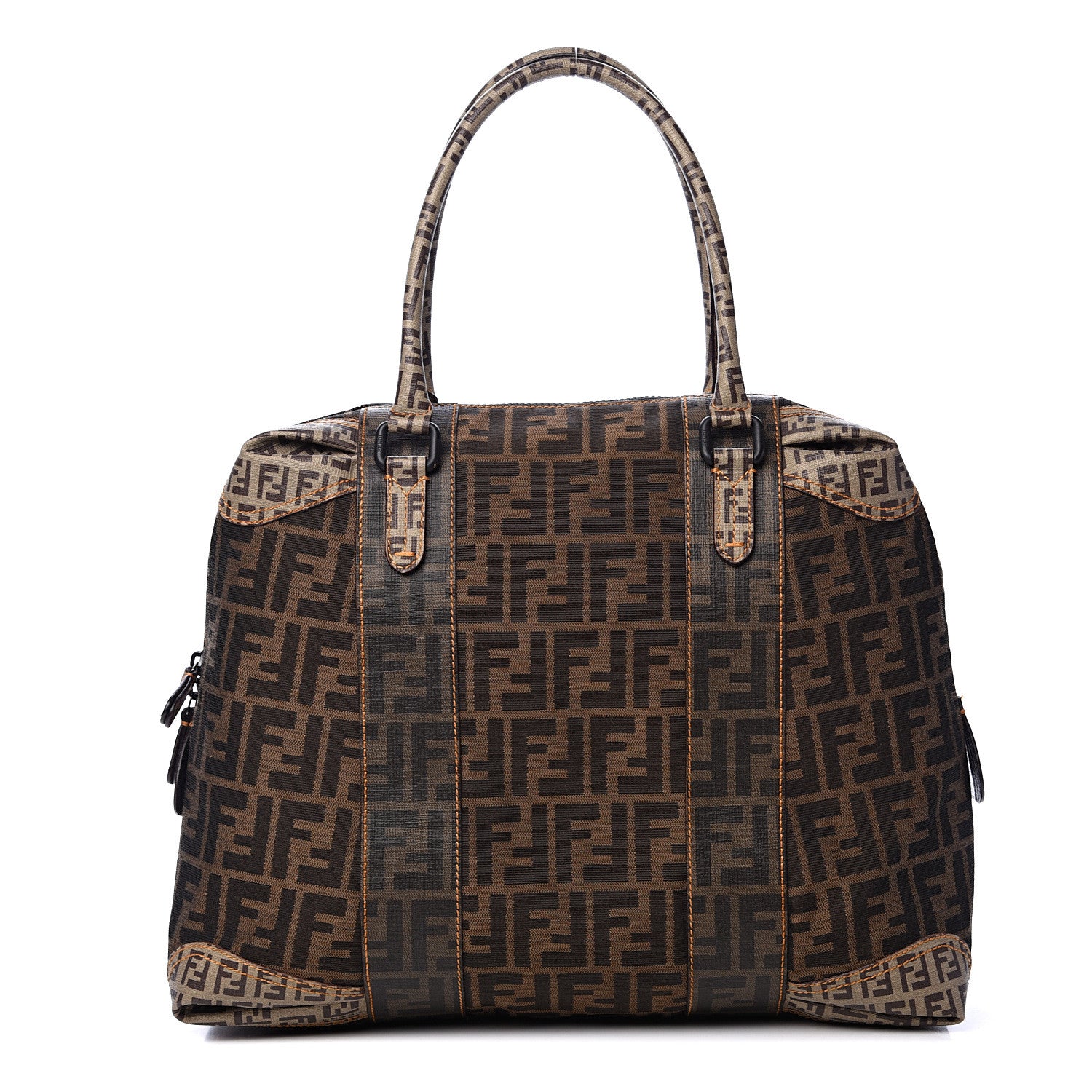 Fendi Zucca Zucchino Spalmati Large B Mix Tote Tobacco 1 of 11
