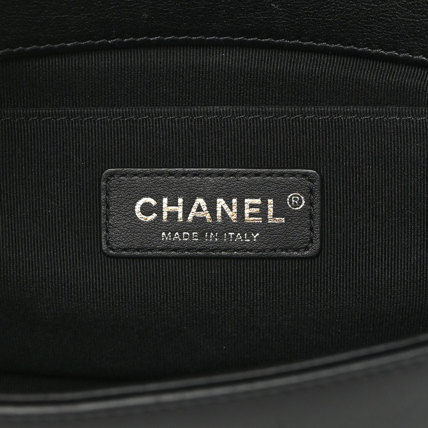 Lambskin Quilted Medium Boy Flap Black