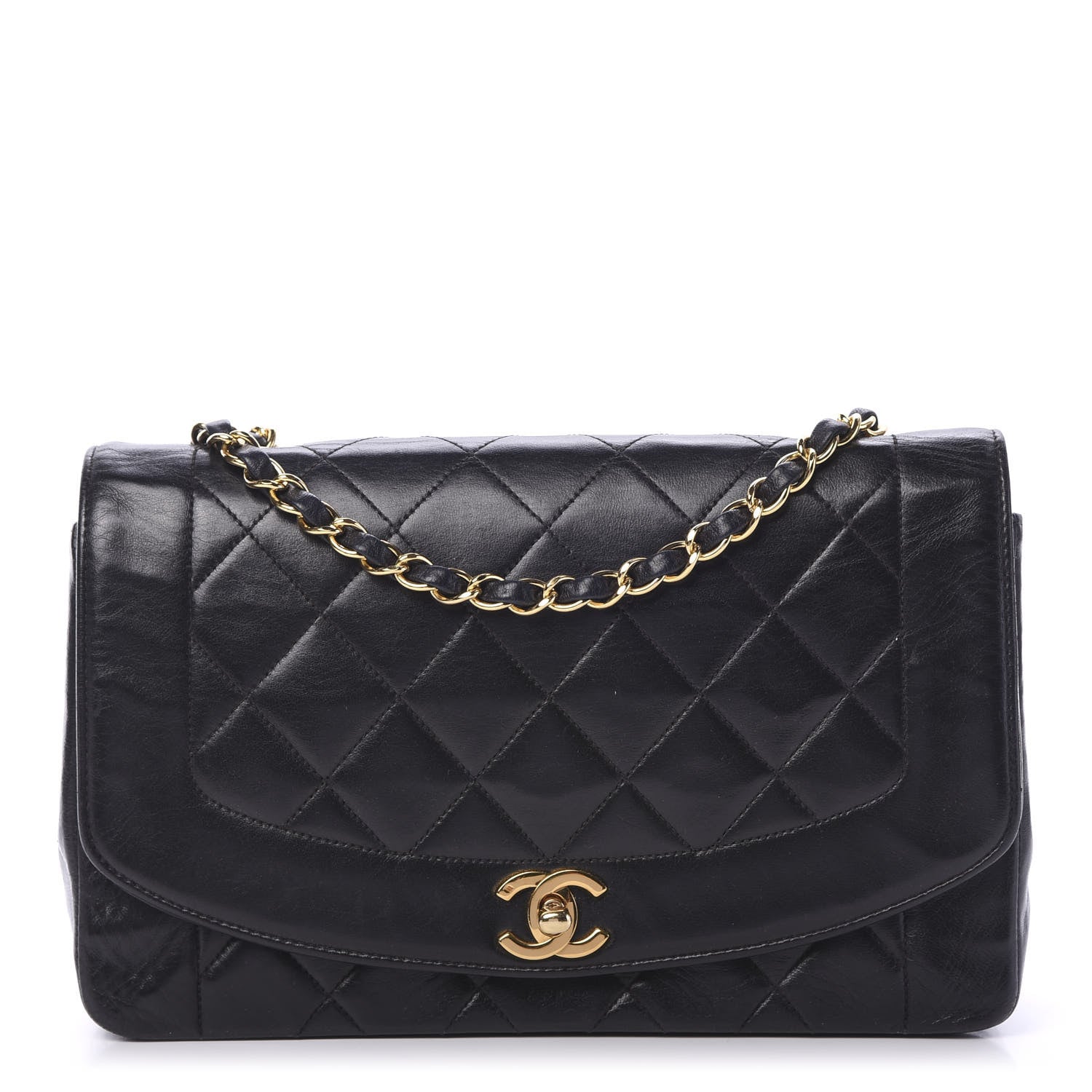 Chanel Lambskin Quilted Small Single Flap Black 1 of 19
