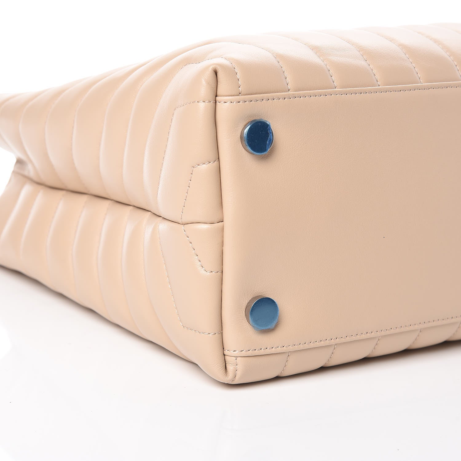 Saint Laurent Calfskin Y Quilted Monogram Large Loulou Shopper Nude Powder 9 of 12