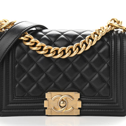 Chanel Calfskin Quilted Small Boy Flap Black 8 of 11