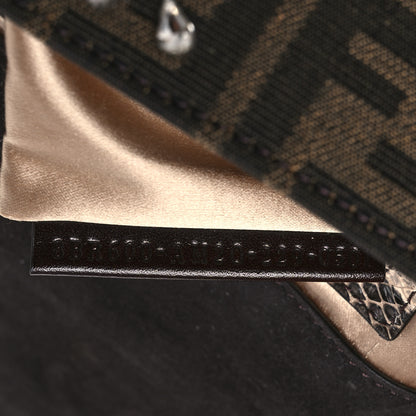 Fendi Re-Edition Elaphe Fabric Jacquard FF 1974 Embroidered Baguette Multicolor 8 of 11