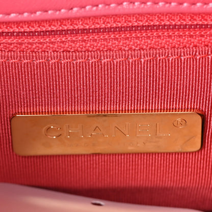 Chanel Goatskin Quilted Large Chanel 19 Flap Dark Pink 6 of 10