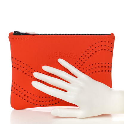 Hermes Neoprene Small Neobain Waves Case Orange 2 of 9