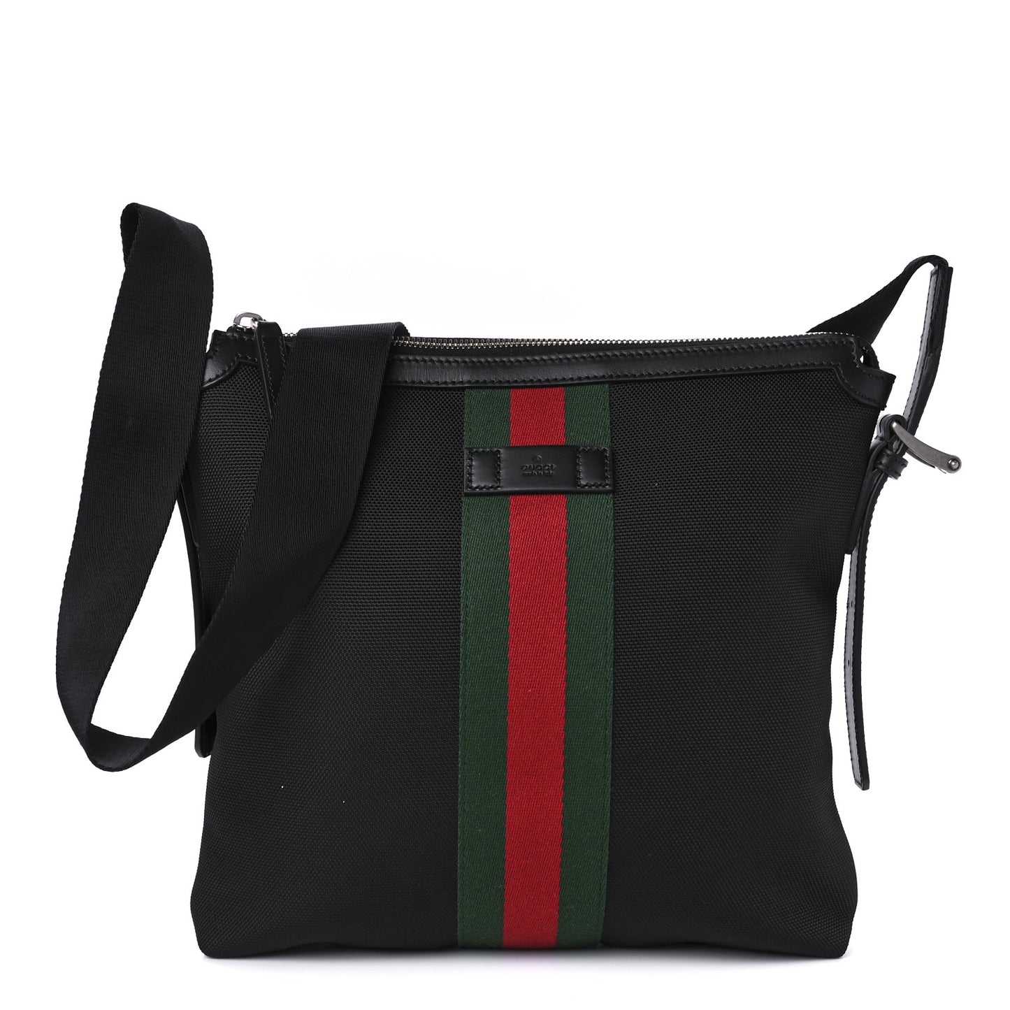 Techno Canvas Web Messenger Bag Black