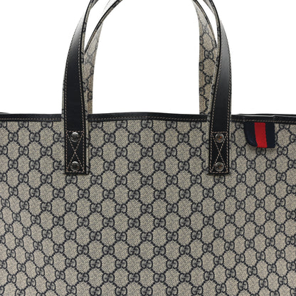 Gucci GG Plus Monogram Medium Signature Web Loop Tote Navy 8 of 10
