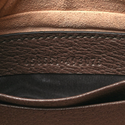 Gucci GG Supreme Monogram Textured Calfskin Web Mini Ophidia Half Moon Hobo Beige Ebony New Acero 7 of 11